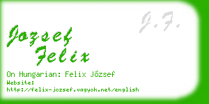 jozsef felix business card